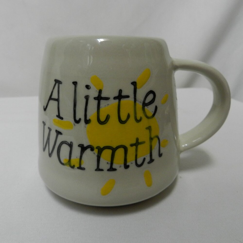 Creative Co-Op Mugs Stoneware Set Of 2 Coffee Tea Mugs Gratitude & Warmth